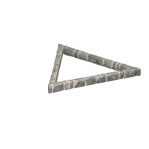 Floor Triangle Frame, Stone