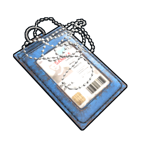 Blue ID Tag