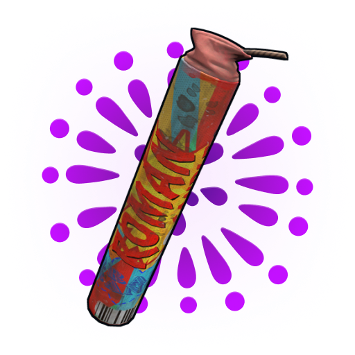 Violet Roman Candle