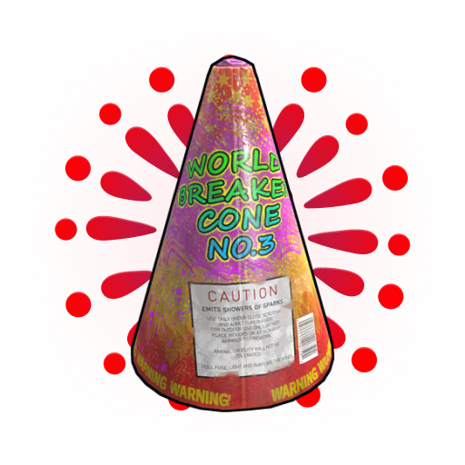 Red Volcano Firework