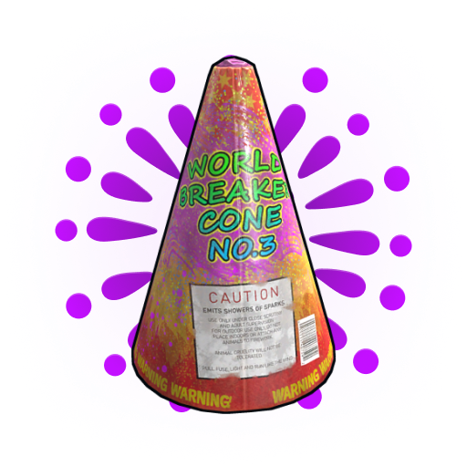Violet Volcano Firework
