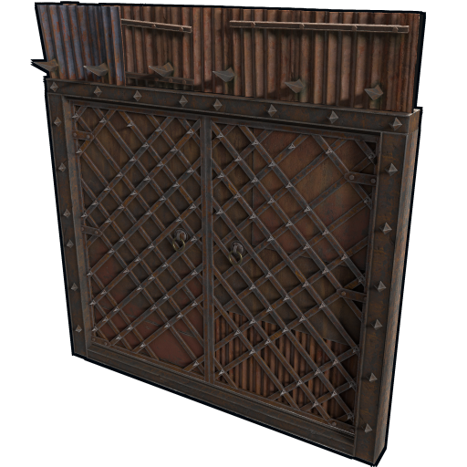 Medieval Sheet Metal Double Door