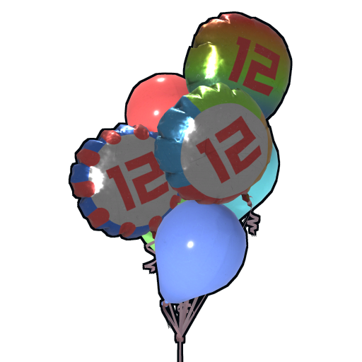 Clump of Mixed Balloons