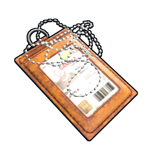 Orange ID Tag