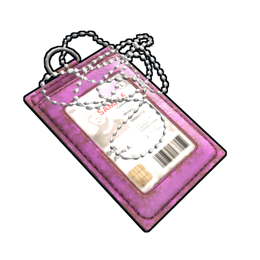 Pink ID Tag