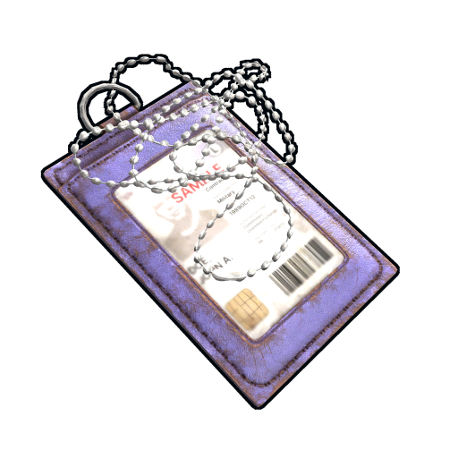 Purple ID Tag