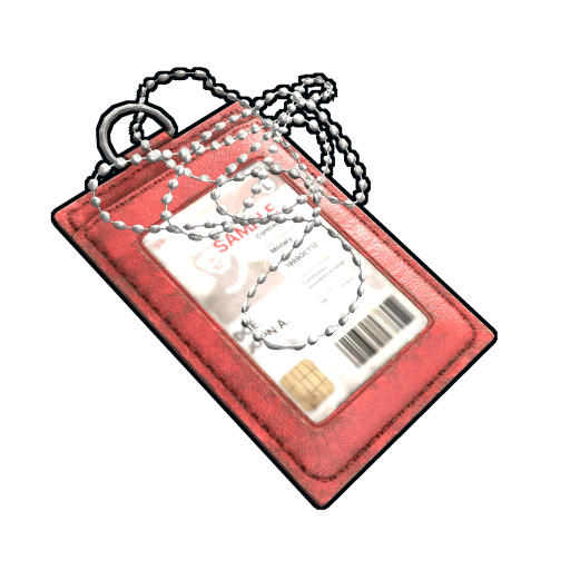 Red ID Tag
