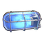 Blue Industrial Wall Light