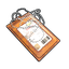 Orange ID Tag