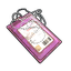 Pink ID Tag