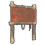 One Sided Town Sign Post